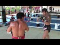 MMA Superstar Roger Huerta trains with Kru Rattanachai