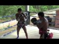 MMA Superstar Roger Huerta trains with Kru Rattanachai
