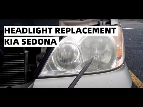 Headlight Replacement | Kia Sedona | 02 03 04 05 | Lo/High Beams