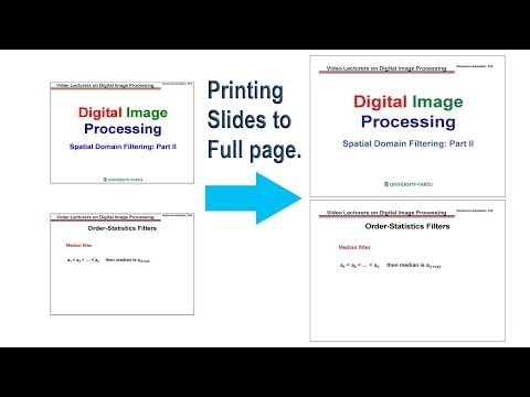 How to print powerpoint slide on a full page.