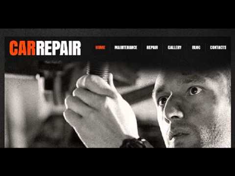 Preview Black Car Repair Joomla Template by Mercury TMT