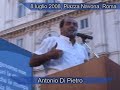 8 luglio 2008, Piazza Navona - Antonio Di Pietro