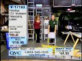 Guy slips on ladder in live TV-Shop