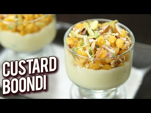 Custard Boondi Recipe – How To Make Custard Boondi – Dessert Recipe – Rakshabandan Special – Ruchi