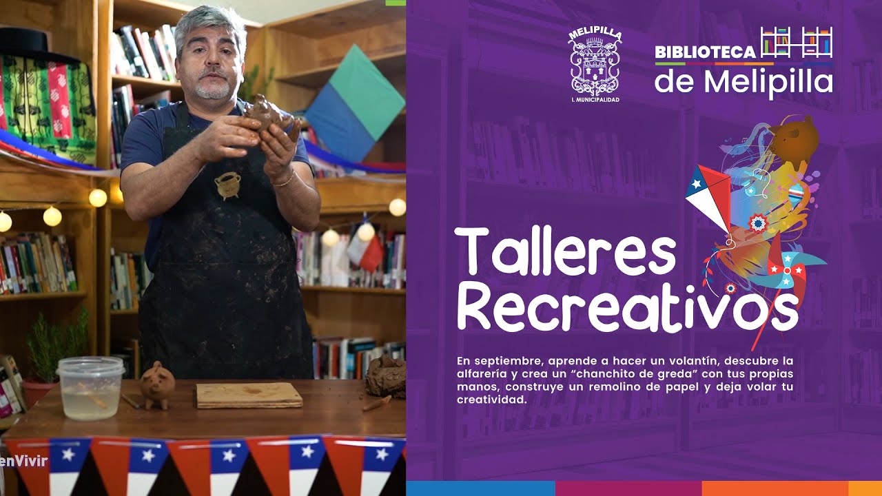 Talleres Recreativos de Fiestas Patrias / Aprende a fabricar un chanchito de greda de Pomaire