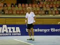 jeudi, 25 septembre,� la coque.
d�faite de  l'iranien mansour bahrami contre le su�dois bj�rn borg.