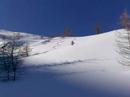 Powder skiing in Valle Stura (Italy)