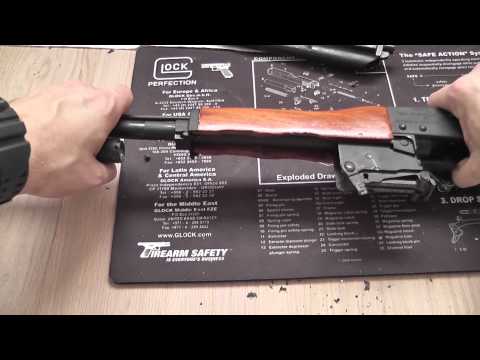 how to take off an ak handguard