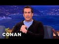 Rob Riggle Brings The High Heat To Royals' Batting Practice - CONAN on TBS