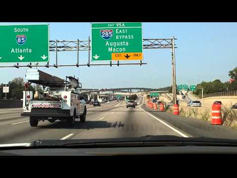 Merging onto Interstate 285 East