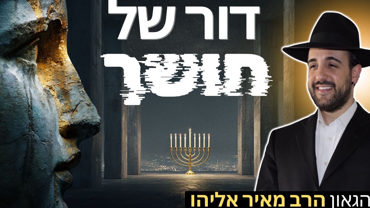 הרב מאיר אליהו | דור של חושך | משכן יהודה – ה'תשפ"ו