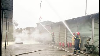 Thực tập phương án chữa cháy và cứu nạn, cứu hộ tại chợ Quang Trung