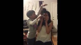 ASMR Gone Wrong (SON ACTUALLY CUTS MOMs HAIR!!!)