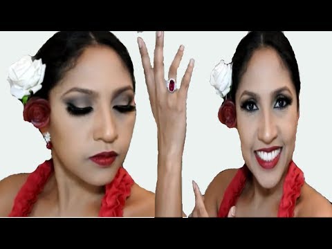 💋 Maquillaje De Flamenca 👏 (Más Idea Facíl Para El Peinado 💇 )