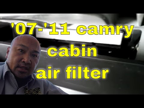 How to install replace the cabin air filter on a 2010 Toyota Camry