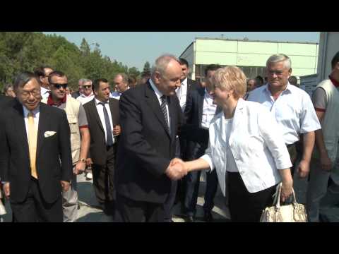 Președintele Timofti a participat la inaugurarea fabricii de Producere a peleților din Biomasă din satul Pașcani, Criuleni