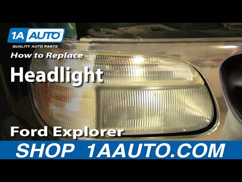 How To Install Headlight Ford Explorer Mercury Mountaineer 95-01 1AAuto.com