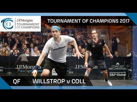 Squash: Willstrop v Coll - Tournament of Champions 2017 QF Highlights