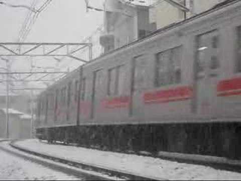東急9000系＆5050系（80周年）雪の中