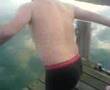 Carl Wilz Jumping off pier at 8 in the morning