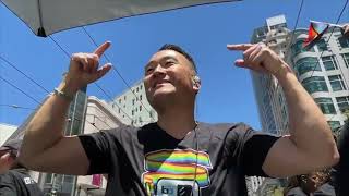 DJing for BART at SF Pride Parade 2022