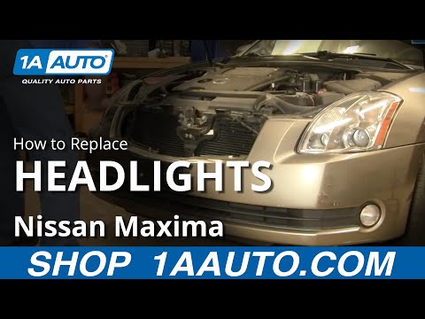 How To Install Replace Headlight and Bulb Nissan Maxima 04-08 1AAuto.com