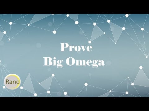 how to prove big omega