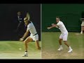 Federer Bjorn Borg forehand compare