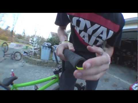 how to fit bmx grips