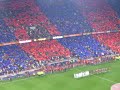 Bar�a-Madrid. Salida de los jugadores al campo