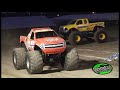 monster trucks returned to the boone county fairgrounds in columbia, mo august 21st-22nd. the lineup included the following trucks: bad news travels fast, bearfoot, el bandito, quadzilla and the general. presented here is the wheelie, racing and freestyle competitions from the saturday night event.