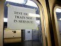 Alstom R160 test train on the J Train: leaving Broad Street