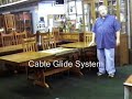 Highland Park Butterfly Leaf Trestle Table