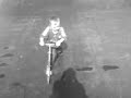 scooter on halfpipie
