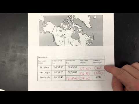 how to locate earthquakes