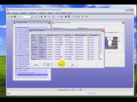 Imspost v7.4R software : Builder postprocessor for machining CNC