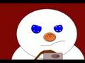 funny snow man