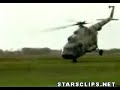 Military copter front gear rolling