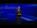 Telstra CEO live hologram using Musion Eyeliner