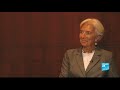maureen grisot a rencontr� christine lagarde, lors de la visite de la directrice g�n�rale du fonds mon�taire international (fmi) en c�te d'ivoire. l'ex-minis...