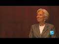 maureen grisot a rencontr� christine lagarde, lors de la visite de la directrice g�n�rale du fonds mon�taire international (fmi) en c�te d'ivoire. l'ex-minis...