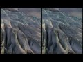 Iceland, Glaciers, Gysers and Aurora in 3D HD. Northern Lights.