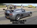 Ultima GTR Twin Turbo goes from 0-340 km/h in 19 seconds.