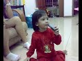 Cute little girl singing Cute little girl singing