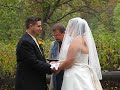 The hand fasting part of our ceremony.