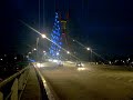 Ponte Estaiada Octavio Frias de Oliveira - Maravilhosa decoração - Natal iluminado 2008 Cidade de São Paulo - Árvore gigante!