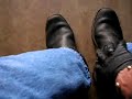Taking off Wesco Harness Boots Sockless