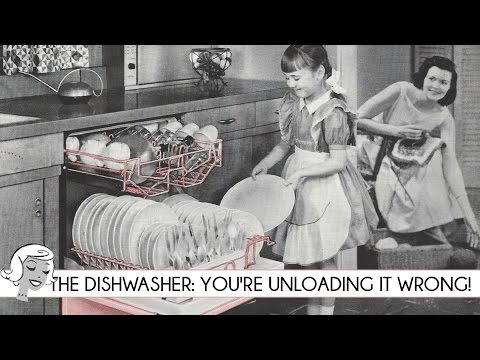 how to unload a dishwasher quickly