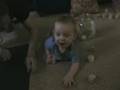 Gavin plays blocks