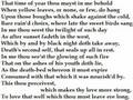 Sonnet 73 That Time of Year... by William Shakespeare